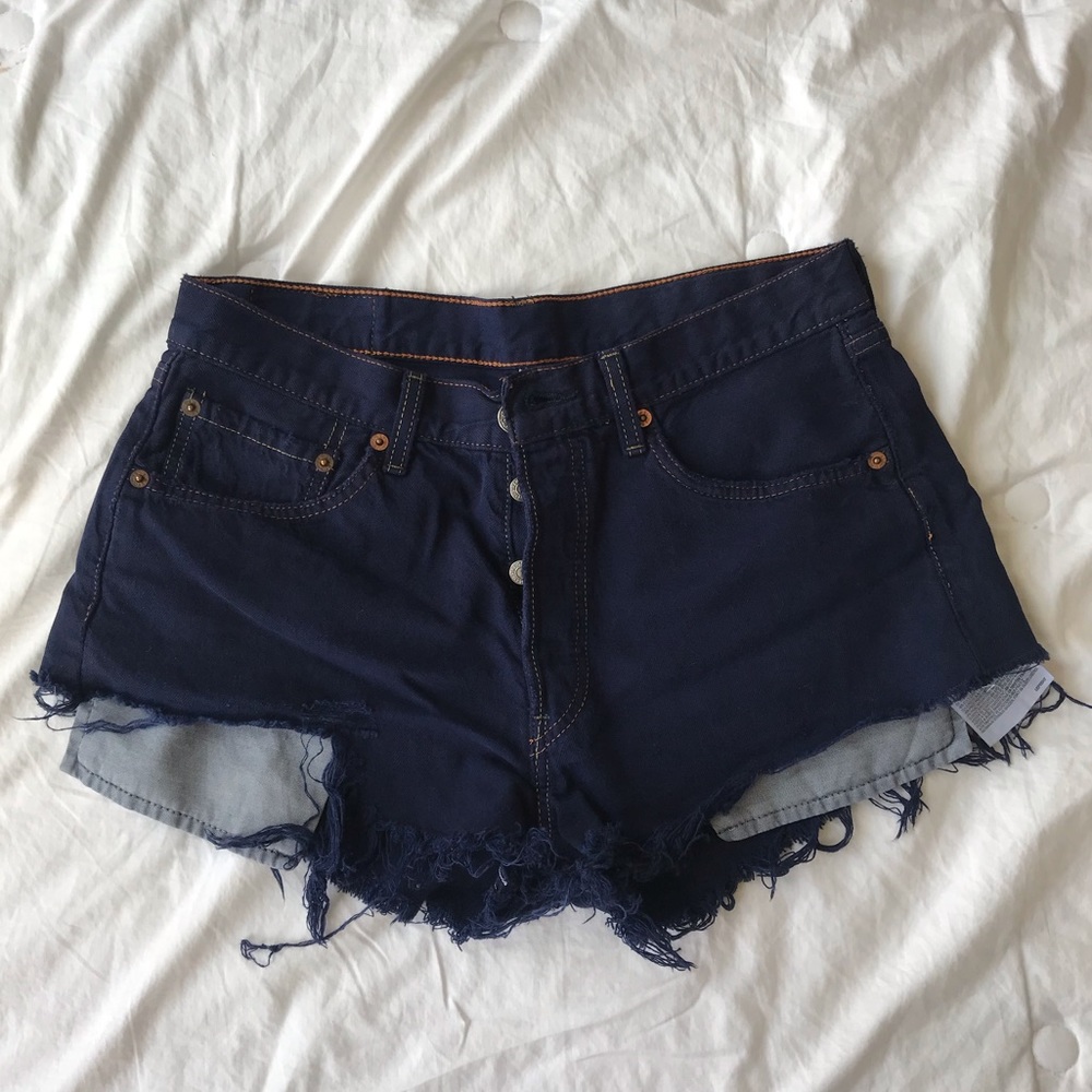 Levi Strauss Distressed Jean Cutoff Shorts